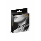 Черный чокер с замком в форме сердца - Bijoux Pour Toi - купить с доставкой в Долгопрудном