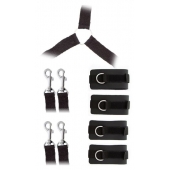 Комплект наручников и поножей LUXURIOUS BED RESTRAINT CUFF SET - Blush Novelties - купить с доставкой в Долгопрудном