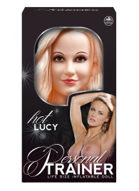 Надувная кукла с вибрацией и 2 любовными отверстиями Hot Lucy Lifesize Love Doll - NMC - в Долгопрудном купить с доставкой