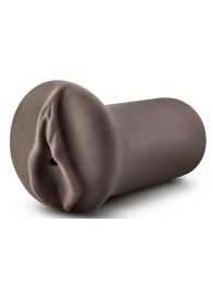 Коричневый мастубратор-вагина Nicole s Kitty - Blush Novelties - в Долгопрудном купить с доставкой