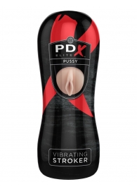 Мастурбатор-вагина Vibrating Pussy Stroker с вибрацией - Pipedream - в Долгопрудном купить с доставкой