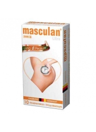 Розовые презервативы Masculan Ultra Long Pleasure с колечками, пупырышками и продлевающим эффектом - 10 шт. - Masculan - купить с доставкой в Долгопрудном
