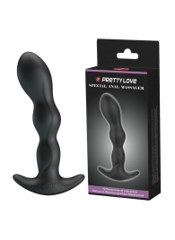 Черный анальный стимулятор простаты с вибрацией Special Anal Massager - 14,5 см. - Baile - в Долгопрудном купить с доставкой
