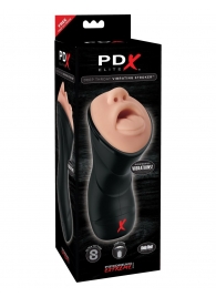 Мастурбатор-ротик Deep Throat Vibrating Stroker - Pipedream - в Долгопрудном купить с доставкой