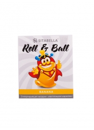 Стимулирующий презерватив-насадка Roll   Ball Banana - Sitabella - купить с доставкой в Долгопрудном