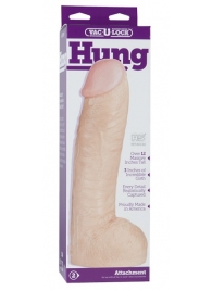 Огромная насадка-реалистик Vac-U-Lock Realistic Hung - 31,7 см. - Doc Johnson - купить с доставкой в Долгопрудном