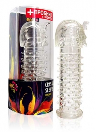 Закрытая прозрачная насадка на пенис Crystal Sleeve Faraon - 13,5 см. - Erowoman-Eroman - в Долгопрудном купить с доставкой