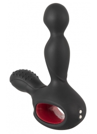 Черный вибромассажер простаты с нагревом и ротацией Prostate Plug - 14,5 см. - Orion - в Долгопрудном купить с доставкой