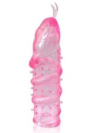 Закрытая рельефная насадка Crystal sleeve snakes в виде змеи с усиками - 14 см. - Erowoman-Eroman - в Долгопрудном купить с доставкой