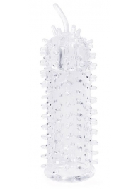 Закрытая рельефная насадка Crystal sleeve с усиками - 12 см. - Erowoman-Eroman - в Долгопрудном купить с доставкой