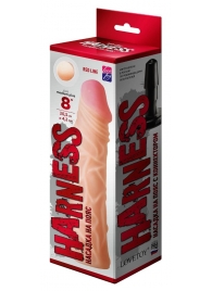 Насадка на пояс Harness RED LINE - 21,5 см. - LOVETOY (А-Полимер) - купить с доставкой в Долгопрудном