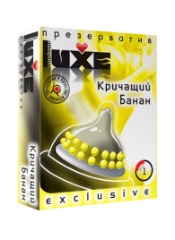 Презерватив LUXE  Exclusive  Кричащий банан  - 1 шт. - Luxe - купить с доставкой в Долгопрудном