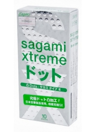 Презервативы Sagami Xtreme Type-E с точками - 10 шт. - Sagami - купить с доставкой в Долгопрудном