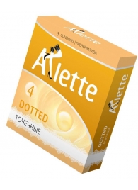 Презервативы Arlette Dotted с точечной текстурой - 3 шт. - Arlette - купить с доставкой в Долгопрудном