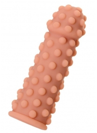 Телесная реалистичная насадка KOKOS Extreme Sleeve 02 с дополнительной стимуляцией - 12,7 см. - KOKOS - в Долгопрудном купить с доставкой