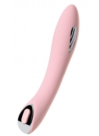 Розовый силиконовый вибратор с электростимуляцией TESLA G-POINT - 21 см. - ToyFa - купить с доставкой в Долгопрудном