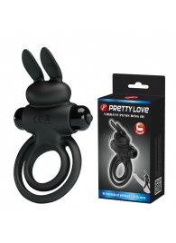 Черное эрекционное кольцо с вибростимуляцией клитора Vibrant Penis Ring III - Baile - в Долгопрудном купить с доставкой