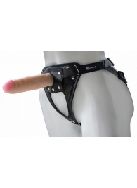 Универсальный мягкий пояс с насадкой Hard brutal BDSM-КОНСУЛ - 17 см. - LOVETOY (А-Полимер) - купить с доставкой в Долгопрудном