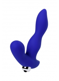 Синий силиконовый вибростимулятор простаты Stroman - 14,5 см. - ToyFa - в Долгопрудном купить с доставкой