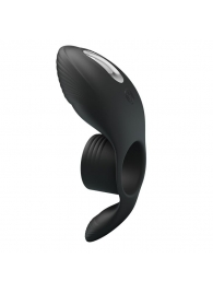 Черное кольцо на пенис с вибрацией Vibration Penis Sleeve - Baile - в Долгопрудном купить с доставкой