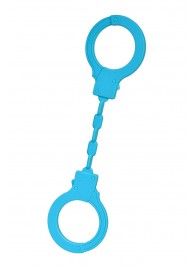 Голубые силиконовые наручники A-Toys без ключа - A-toys - купить с доставкой в Долгопрудном