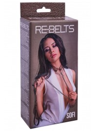 Коричневый поводок и чокер с кольцом Sofi - Rebelts - купить с доставкой в Долгопрудном
