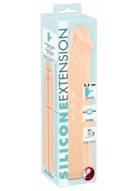 Телесная насадка-удлинитель Silicone Extension - 19 см. - Orion - в Долгопрудном купить с доставкой