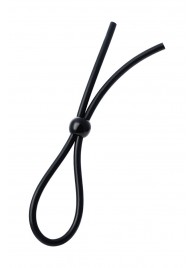 Черное лассо на пенис с одной бусиной - A-toys - в Долгопрудном купить с доставкой