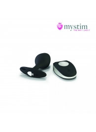 Черная пробка Mystim Rocking Vibe S с возможностью подключения к электростимулятору - 9,7 см. - MyStim - купить с доставкой в Долгопрудном