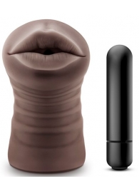 Коричневый мастурбатор-ротик Heather - Blush Novelties - в Долгопрудном купить с доставкой