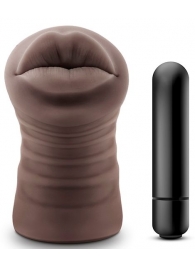 Коричневый мастурбатор-ротик Renee - Blush Novelties - в Долгопрудном купить с доставкой