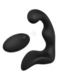 Черный вибромассажер простаты REMOTE BOOTY PLEASER - Dream Toys - в Долгопрудном купить с доставкой