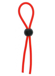 Красное эрекционное лассо с одной бусиной-утяжкой STRETCHY THIN LASSO - Dream Toys - в Долгопрудном купить с доставкой