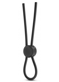 Черное силиконовое лассо на пенис SILICONE LOOP COCK RING - Blush Novelties - в Долгопрудном купить с доставкой