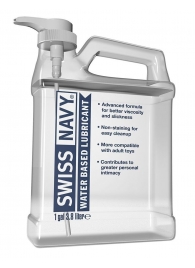 Канистра лубриканта Swiss Navy Water Based Lube на водной основе - 3,8 л. - Swiss navy - купить с доставкой в Долгопрудном