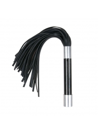 Черная плеть Easytoys Flogger With Metal Grip - 38 см. - Easy toys - купить с доставкой в Долгопрудном