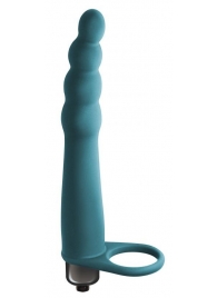 Зеленая вибронасадка для двойного проникновения Bramble - 16,5 см. - Lola Games - купить с доставкой в Долгопрудном