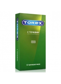 Текстурированные презервативы Torex  С точками  - 12 шт. - Torex - купить с доставкой в Долгопрудном