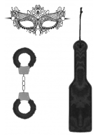 Черный игровой набор Introductory Bondage Kit №4 - Shots Media BV - купить с доставкой в Долгопрудном