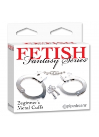 Металлические наручники Beginner s Metal Cuffs - Pipedream - купить с доставкой в Долгопрудном