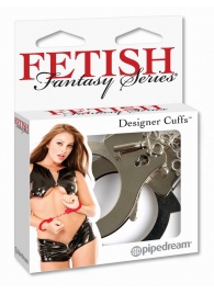 Металлические серебристые наручники Designer Metal Handcuffs - Pipedream - купить с доставкой в Долгопрудном