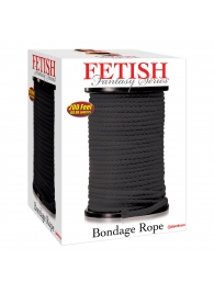 Черная веревка для связывания Bondage Rope - 60,9 м. - Pipedream - купить с доставкой в Долгопрудном