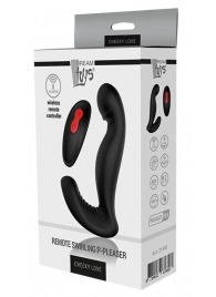 Черный вибромассажер простаты SWIRLING P-PLEASER - Dream Toys - в Долгопрудном купить с доставкой