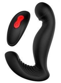 Черный вибромассажер простаты SWIRLING P-PLEASER - Dream Toys - в Долгопрудном купить с доставкой