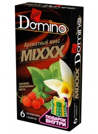 Ароматизированные презервативы DOMINO  Ароматный микс  - 6 шт. - Domino - купить с доставкой в Долгопрудном