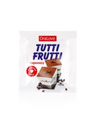 Пробник гель-смазки Tutti-frutti со вкусом тирамису - 4 гр. - Биоритм - купить с доставкой в Долгопрудном