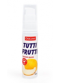 Гель-смазка Tutti-frutti со вкусом сочной дыни - 30 гр. - Биоритм - купить с доставкой в Долгопрудном