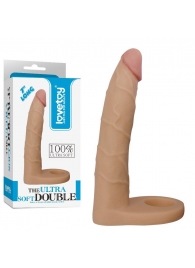 Телесная насадка-фаллоимитатор для двойного проникновения - 17 см. - Lovetoy - купить с доставкой в Долгопрудном