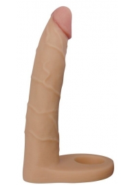Телесная насадка-фаллоимитатор для двойного проникновения - 17 см. - Lovetoy - купить с доставкой в Долгопрудном
