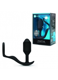 Черное эрекционное кольцо с анальным плагом Snug   Tug - b-Vibe - в Долгопрудном купить с доставкой